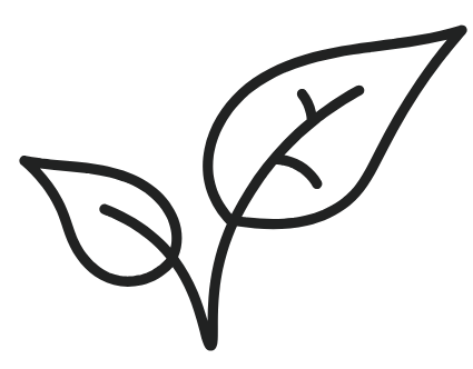 Pflanzen Icon schwarz